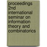 Proceedings 2nd international seminar on information theory and combinatorics by A.J.H. Vink