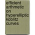 Efficient arthmetic on hyperelliptic Koblitz curves