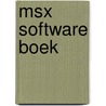 Msx software boek by Zane L. Berge