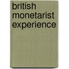British monetarist experience door John Healey