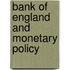 Bank of england and monetary policy