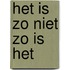 Het is zo niet zo is het