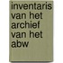 Inventaris van het archief van het ABW