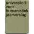 Universiteit voor Humanistiek Jaarverslag