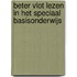 Beter vlot lezen in het speciaal basisonderwijs