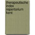 Therapeutische index repertorium kent