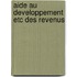 Aide au developpement etc des revenus