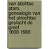 Van Stichtse Stam, genealogie van het utrechtse geslacht De Greef 1600-1980