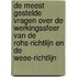 De meest gestelde vragen over de werkingssfeer van de ROHS-richtlijn en de WEEE-richtlijn