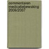 Commentaren Medicatiebewaking 2006/2007
