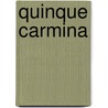 Quinque carmina door Horatius