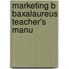 Marketing b baxalaureus teacher's manu door Brandsma