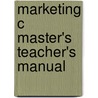 Marketing c master's teacher's manual door Brandsma