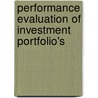 Performance evaluation of investment portfolio's by Alvin Plantinga