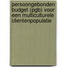Persoongebonden budget (PGB) voor een multiculturele clientenpopulatie by N. Sonmez