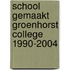 School gemaakt Groenhorst College 1990-2004