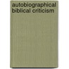 Autobiographical Biblical Criticism door Onbekend