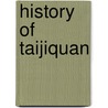 History of taijiquan door Vercammen