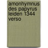 Amonhymnus des papyrus leiden 1344 verso door Zandee
