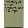 Inventory of artists organizations in Europe door Onbekend