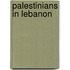 Palestinians in lebanon