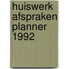 Huiswerk afspraken planner 1992 by Zuylen