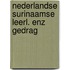 Nederlandse surinaamse leerl. enz gedrag