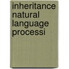 Inheritance natural language processi door Daelemans