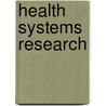 Health systems research by P. Mercenier