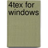 4Tex for Windows door W. Dol