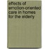 Effects of emotion-oriented care in homes for the elderly