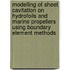 Modelling of Sheet Cavitation on Hydrofoils and Marine Propellers using Boundary Element Methods