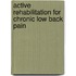 Active rehabilitation for chronic low back pain
