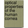 Optical properties of the human cornea door V.A. D. P. Sicam