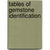 Tables of gemstone identification door R. Dedeyne