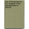Role of the tachykinin nk1 receptor in the pathogenesis of asthma door K. De Swert