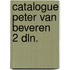 Catalogue peter van beveren 2 dln.