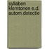 Syllaben klemtonen e.d. autom.detectie