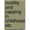 Motility and capping in childhood etc door Hogeman