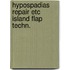 Hypospadias repair etc island flap techn.