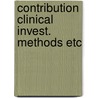 Contribution clinical invest. methods etc door Lumey