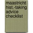 Maastricht hist.-taking advice checklist