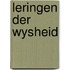 Leringen der wysheid