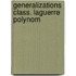 Generalizations class. laguerre polynom