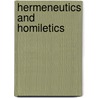 Hermeneutics and homiletics door Bouwer