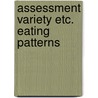 Assessment variety etc. eating patterns door Hulshof