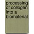 Processing of collogen into a biomaterial