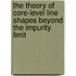 The theory of core-level line shapes beyond the impurity limit