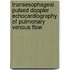 Transesophageal pulsed Doppler echocardiography of pulmonary venous flow