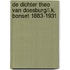 De dichter Theo van Doesburg/I.K. Bonset 1883-1931